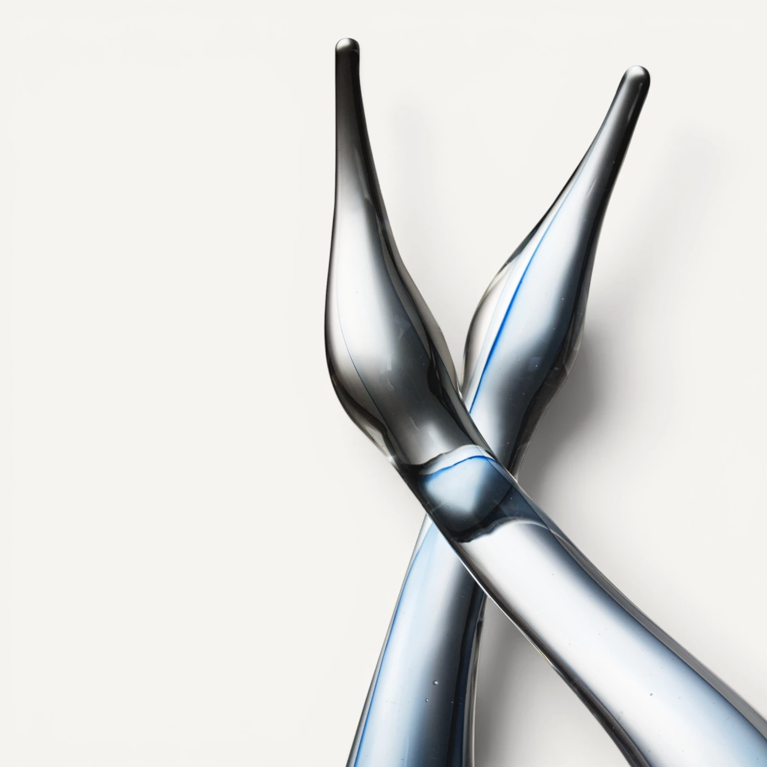 Escultura de Cristal Azul