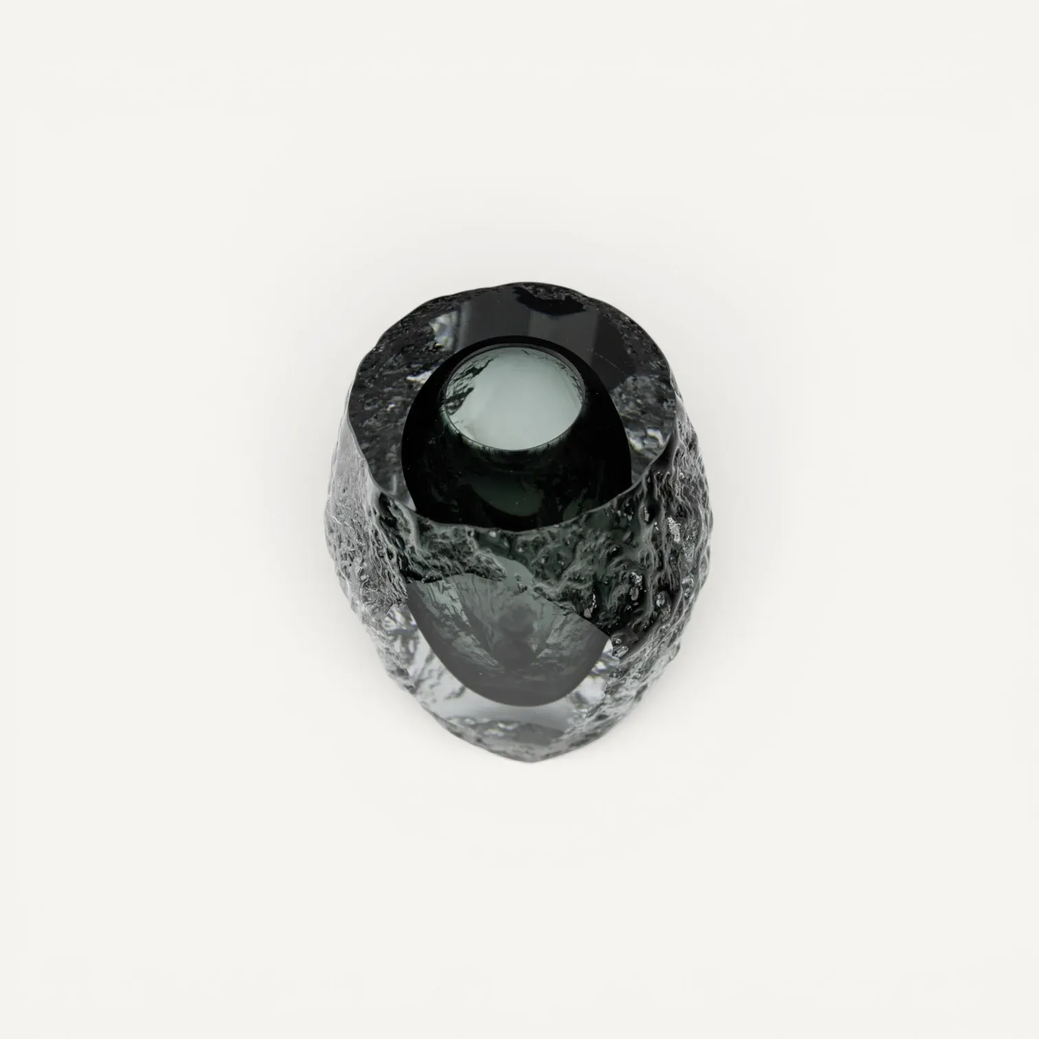 Jarrón de Vidrio soplado Gris — Pequeño