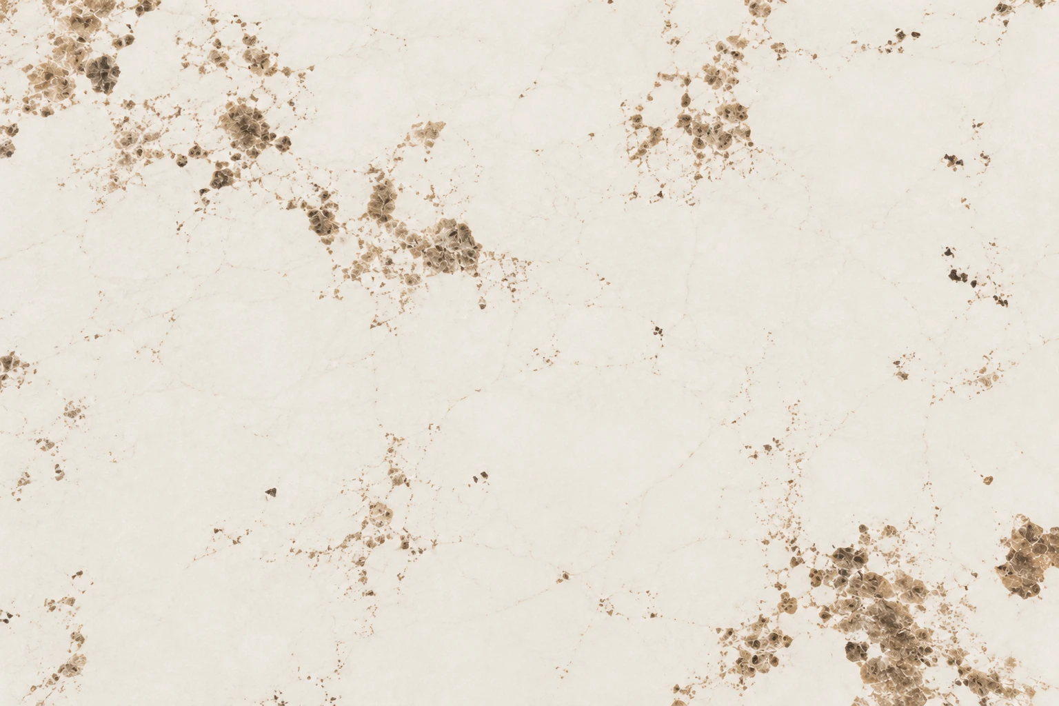 Mesa de centro Mármol Blanco y Bronce — Grande