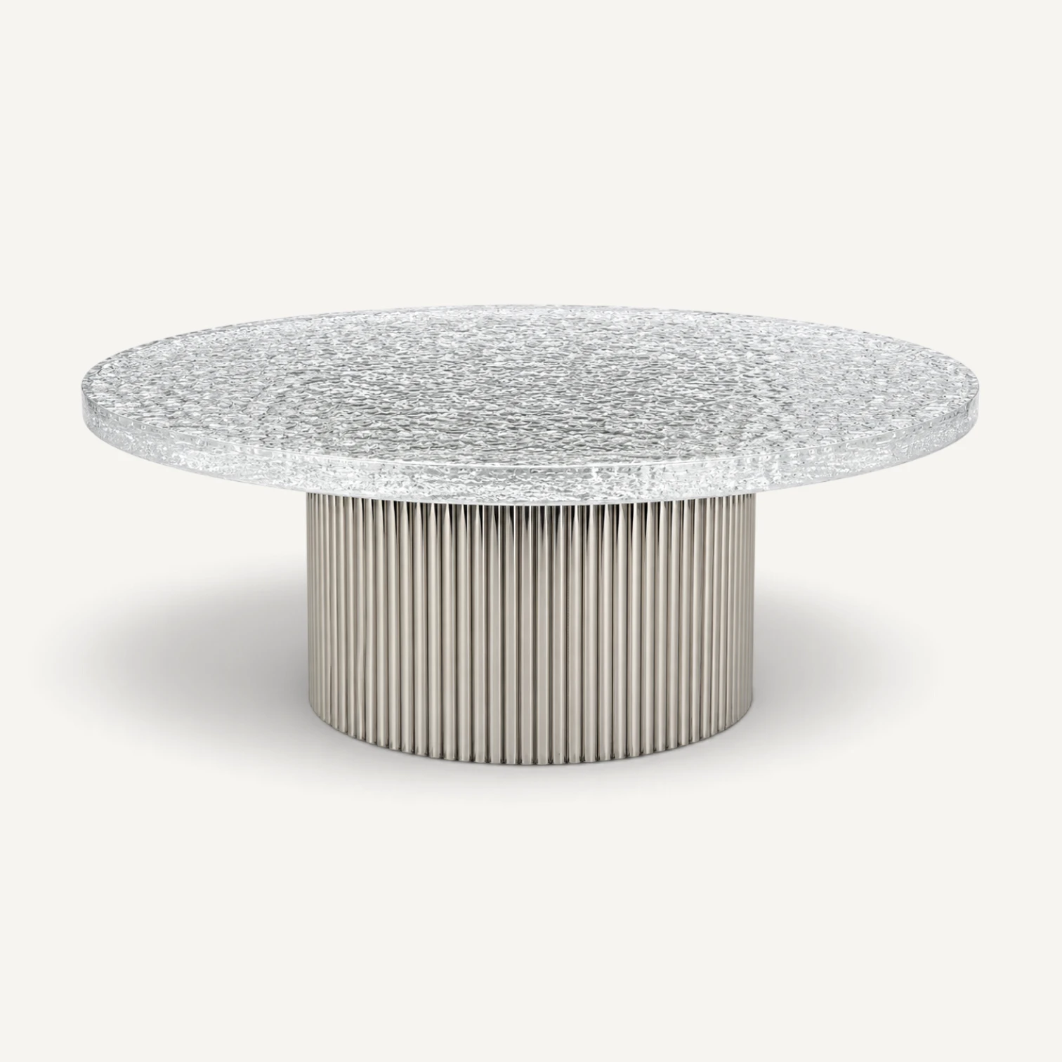 Mesa de centro Acrílico Corrugado — Grande
