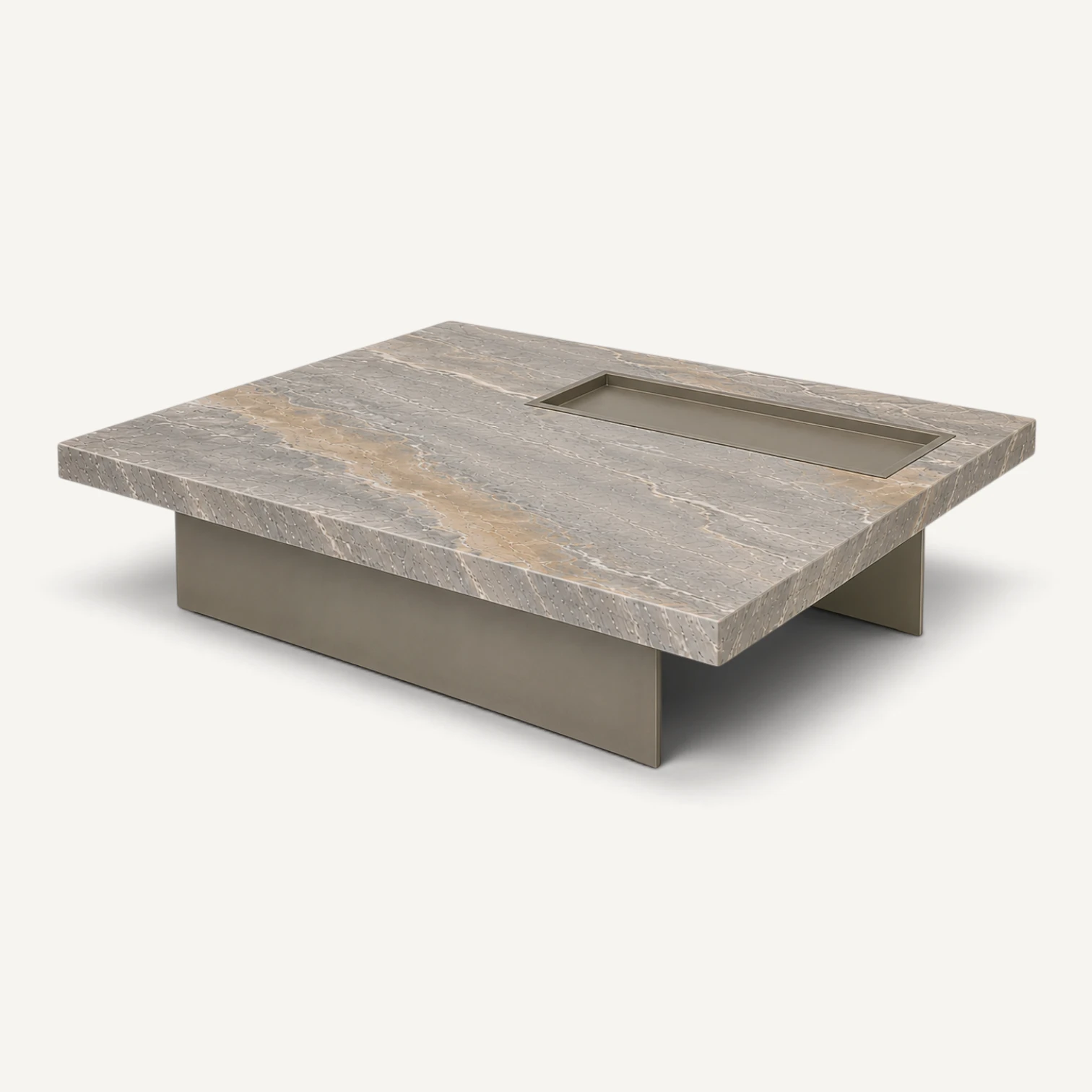 Mesa de centro Mármol Taupe — Grande